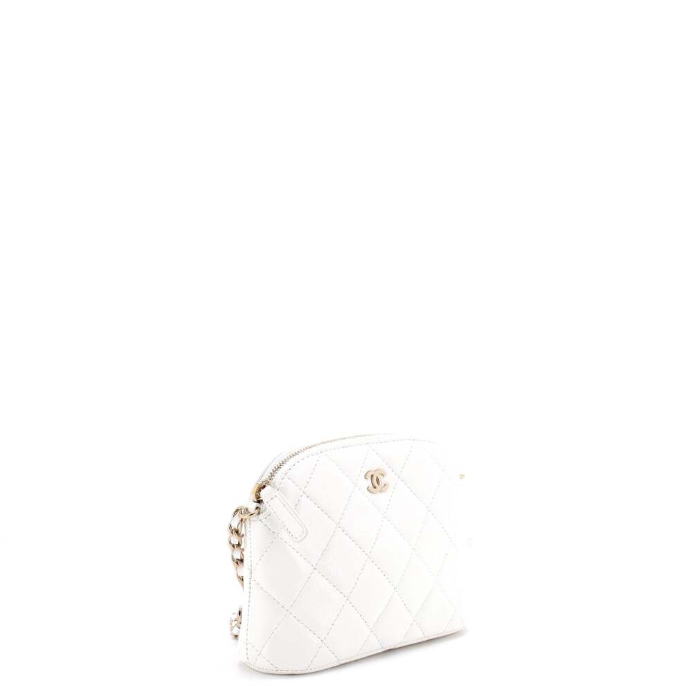 Chanel Cc Dome Zip Clutch With Chain #248027C41B - Picture 2 of 6
